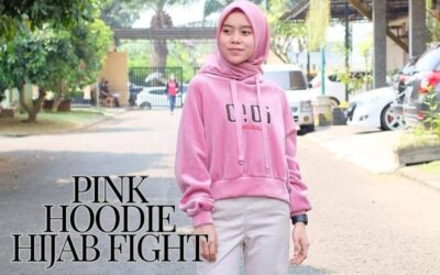 Pink Hoodie Hijab Fight