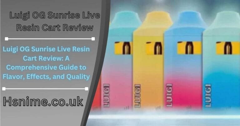 Luigi OG Sunrise Live Resin Cart Review