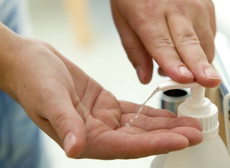 Hand Sanitiser or Washing with Soap