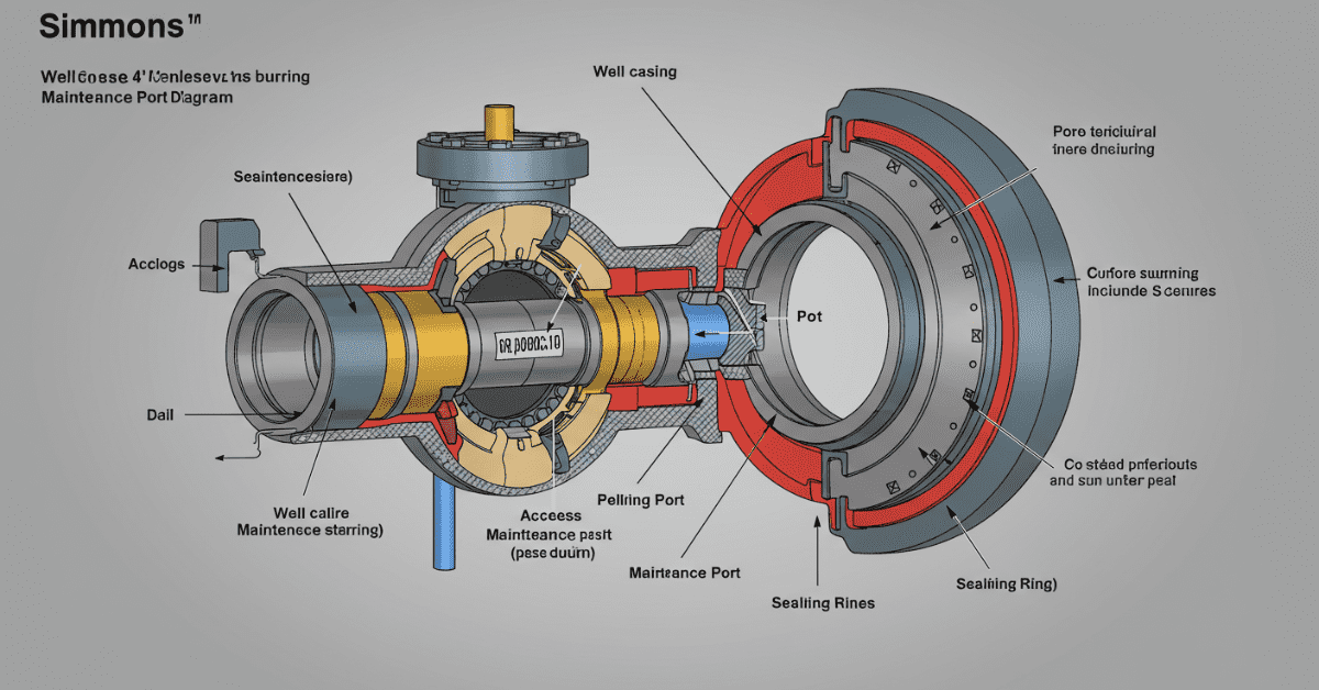 Simmons 4 Inch Well Seal Maintenance Port Diagram